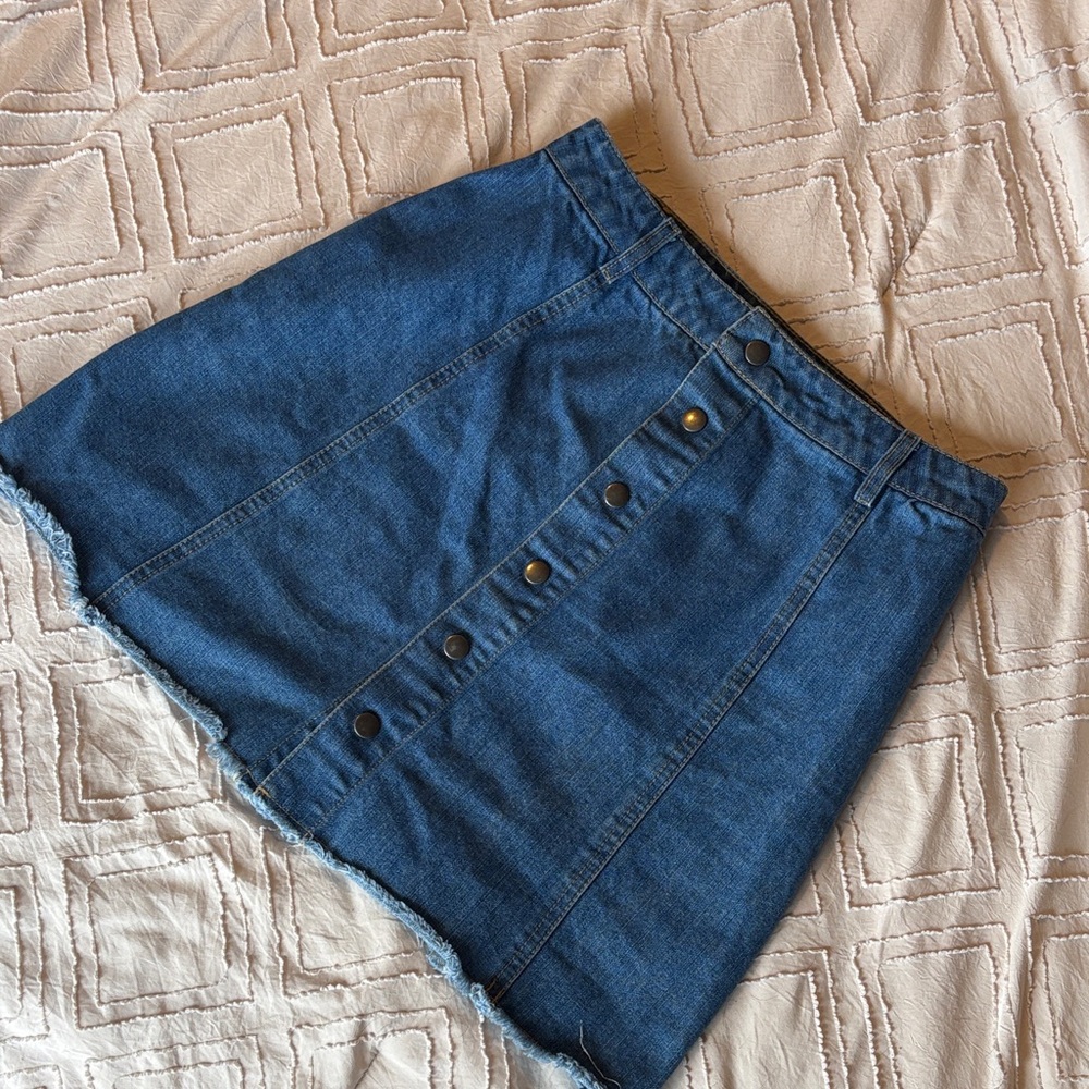 Harper Blue Denim Mini Skirt